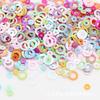 Acessórios artesanais DIY Lantejoulas redondas 5mm para nail art Lama de cristal slime Material de preenchimento folha a laser