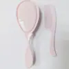 Pente e Escova de Bebê com Desenho Animado Oval - Conjunto de 2 Peças para Massagem na Cabeça, Cuidado Suave com Cerdas e Limpeza