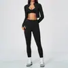 Conjunto de yoga transfronterizo sin costuras, secado rápido, elegante diseño de espalda, atuendo deportivo, ropa casual para correr, ropa de fitness de alta elasticidad para mujer, 5112