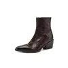 Botines Chelsea de ante lavado al agua con suela silenciosa, colección otoño/invierno 2026, tacón medio grueso, punta fina, botines de piel auténtica para mujer, tallas 40-42 (tallas grandes)