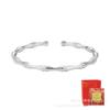Pulseira Autêntica de Bambu com Articulação em Prata Esterlina Presente para Mãe Versão Estudante 9999 Joia para o Dia das Meninas Presente para Namorada