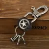 Llavero de cuero de alta calidad, venta al por mayor, llavero de piel de vaca, comercio exterior, moda novedosa, adornos de cintura para hombres