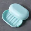 Caixa de Sabão com Tampa Flip-Top Design Criativo de Drenagem Sem Furos com Tampa Suporte de Sabão Doméstico para Banheiro Caixa de Sabão para Lavanderia Suporte de Sabão