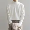Camiseta base de cuello alto medio transfronteriza para hombre, camiseta de manga larga térmica de doble cara, ropa interior cálida para otoño e invierno, top de talla grande