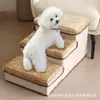Escadas para Pets Atacado Transfronteiriço Escada Antiderrapante Escada de Três Degraus Pedal Veludo Dourado Diamante Ninho Dobrável para Pets Ninho de Gato Casa de Cachorro