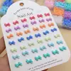 Novos Acessórios para Nail Art de Resina Gravata Borboleta Acessórios de Unha DIY Brincos Capa de Celular Acessórios de Unha Vestíveis