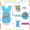 Adornos de Conejo de Madera para Pascua con Cuerda de Cáñamo Accesorios Festivos para el Hogar Adornos de Conejo Decorativos Artesanías de Madera