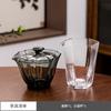 Set de Vidrio de Borosilicato Alto Tazón Pequeño Taza de Té Kung Fu Venta al por Mayor Taza Magnolia Taza de Té Transparente Taza para Velas Tapa Vaso