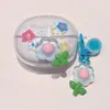 Estojo para Fone de Ouvido Lenovo LP5pro Desenho Animado Pingente DIY Borboleta Flor Estojo Protetor Bluetooth Sem Fio