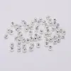 Material con cuentas, separador de cuentas, cuentas de hierro perforadas, cuentas redondas, joyería, accesorios de joyería para bricolaje, cuentas de posición de tubo, cuentas fijas, cuentas sueltas.