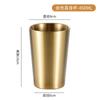 Taza de Cerveza de Acero Inoxidable 304 Coreana Gruesa Dorada para Uso Doméstico Taza de Café Doble Capa Aislada Taza de Agua para Restaurante Comercial