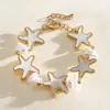 Pulseira de Corrente Geométrica de Zircônia Transfronteiriça Europeia e Americana Simples Moda Coringa Pulseira Joia de Luxo Leve High-end Atacado para Mulheres