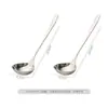 Colher moderna de aço inoxidável com cabeça grande para mingau, colher de sopa de cabo longo estilo coreano, concha de sopa doméstica, colher de sopa para hot pot com cabo longo