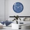 Reloj electrónico moderno simple silencioso con segundero de barrido continuo, fuente clara, reloj de pared de 12 pulgadas, reloj de cuarzo Joker de moda