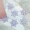 Acessórios Acrílicos Coloridos Simulados UV de Floco de Neve 46mm para DIY Decoração de Natal Pendente de Carro Capa de Celular com Cola de Creme