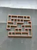 Tela de Divisória Chinesa para Entrada em Madeira Maciça Esculpida em Madeira Maciça Dongyang, Portas e Janelas Estilo Antigo, Grade Floral, Divisória Oca, Parede de Fundo de Teto Feito Sob Medida