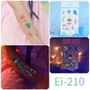 Suministro transfronterizo de pegatinas de tatuajes luminosos para niños, tatuajes de dibujos animados de sirenas, tatuajes desechables al por mayor