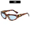 Gafas de Sol Retro Versátiles Ojo de Gato Personalidad Hip-Hop Europeo y Americano Nueva Moda Viaje Conducción Protección Solar Gafas de Sol Transfronterizas
