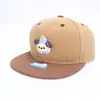 Gorra de Hip-Hop de Ala Plana para Niños, Nuevo Sombrero de Sol de Otoño, Gorra de Béisbol de Perro de Dibujos Animados Linda, Gorra para Niños de Exportación, Transfronterizo