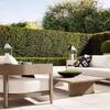 Sofá de Exterior Villa Muebles de Patio Silla de Ocio al Aire Libre Combinación de Sofá de Terraza de Jardín de Teca Todo Madera Sólida