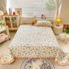 Funda de cama de encaje de terciopelo de leche espesa de invierno, funda de cama de terciopelo acolchado de una sola pieza de tres piezas, sábanas de tatami al por mayor