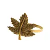Nuevos Anillos para Servilletas Retro de Amazon, Soportes para Servilletas de Calabaza y Hoja de Arce, Anillos para Servilletas de Restaurante Occidental de Hotel, Anillos de Tela