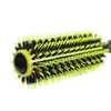 Nuevo peine rodillo de aluminio extendido para el cabello con mango de madera, peine cilíndrico para peinar el cabello, alta temperatura, esponjoso, peine de belleza