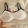 Ropa interior para niñas, estudiantes de secundaria, sin tirantes, ropa interior de desarrollo para niñas, estudiantes, almohadilla de pecho extraíble, hermoso sujetador de espalda fina