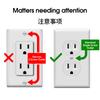 Cubierta Protectora para Enchufe de Corriente de Protección contra Descarga Eléctrica Estándar Americano Cubierta Protectora para Enchufe de Pared Panel de Enchufe Cubierta Protectora Estándar Americano