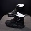 Botines de Caña Alta para Mujer 2026 Otoño e Invierno Nuevo Estilo Forrados de Felpa Cálidos Impermeables Zapatos de Algodón Versátiles Casuales Suela Gruesa Botas de Nieve 6022