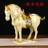 Caballo Tang Sancai Caballo Chino Caballo Cerámico Adorno de Caballo Decoración del Hogar Sala de Estar Mueble de TV Artesanías Regalo de Negocios