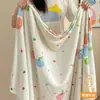 Manta de Vellón de Leche Chal de Oficina Manta para Siesta Manta de Aire Acondicionado Colcha para Siesta en Dormitorio Estudiantil Manta Cubre Sofá