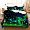 Set de Tres Piezas con Estampado de Animales Dinosaurio Exportación Transfronteriza de Amazon Funda Nórdica Funda de Almohada Ropa de Cama Impresión Digital 3D