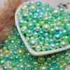 3-8mm Alta Qualidade ABS Não Poroso Gradiente de Sereia Colorido Pérola de Imitação Contas Soltas DIY Artesanal Resina Preenchimento Acessórios