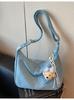 Bolsos Populares Transfronterizos para Mujer 2025 Nuevo Otoño e Invierno Bolso de Hombro Versátil de Gran Capacidad para Viajeros Bolso Bandolera Esmerilado para Mujer