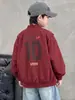 Chaqueta con capucha para niño, nuevo estilo primavera y otoño, chaqueta de béisbol de moda holgada, top casual moderno para niños mayores, ropa de otoño