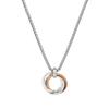 Colar de anel Mobius para homens e mulheres ins na moda cool hip hop titânio camisola de aço camisola cadeia simples anel casal acessórios