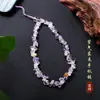 Nueva Cadena de Teléfono Móvil de Cristal Estilo Chino para Mujeres, Colgante de Muñeca de Amatista Natural Exquisito, Cordón para Funda de Teléfono Móvil de Cadena de Cuentas para Hombres