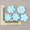 Horquilla Flor de Margarita Funda para Teléfono Girasol DIY Flor de Pegamento Cremoso Accesorios Material de Resina Goma para el Cabello DIY Zuecos