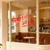 Decoração de Vidro de Janela para o Ano Novo de 2027 Adesivos de Parede Eletrostáticos Festival da Primavera Ano do Carneiro Adesivos de Porta de Cozinha Adesivos de Janela Adesivos de Janela