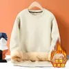 Sudadera de peso pesado de manga larga para otoño e invierno transfronteriza, camiseta para hombre, capa base de color liso de corte holgado, top de cuello redondo, disponible en varios colores, apto para uso diario