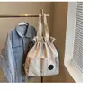 Mochila Leve Feminina Nova 2025 Bolso com Cordão Bolsa de Viagem Mochila para Estudante Universitário Mochila Casual Tendência