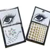 Transfronterizos europeos y americanos DIY cara y ojo Diamante Gema Perla ceja cola del ojo diamante lunar de lágrima lágrima Diamante pegatinas de maquillaje de ojos pegatinas de maquillaje