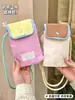 Bolso cruzado de un solo hombro, Bolso dulce y fresco para teléfono móvil, Mochila de viaje para la playa, Bolsa de almacenamiento portátil de malla, Estilo popular transfronterizo