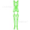 Sexy lingerie uniforme jacquard macacão lace- up virilha aberta macacao meias comércio exterior novo w396
