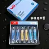 Cortador de Unhas Médio Plano Jinda V9, Faca de Manicure com Ponta Inclinada em Aço Carbono, Par Combinando de Cortadores de Unhas Planos com Ponta Inclinada