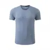 Camiseta de manga corta Yidi hecha a medida para hombre, de secado rápido, cuello redondo, con patrón de jacquard, transpirable y elástica, diseñada para exportación a Europa, EE. UU. y Sudamérica