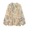 Camisa Feminina de Manga Longa Oversized Mista Europeia e Americana Transfronteiriça Verão 2026 90595