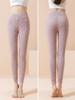 Pantalones cálidos de lana 100 % para mujer, calzoncillos largos de cintura alta para uso interior, leggings gruesos con forro polar de invierno, pantalones de algodón extra gruesos del noreste