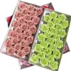 Venta al por mayor del fabricante Caja de regalo de flor inmortal de rosa de cinco capas Caja de regalo Ramo Material de decoración de flor de jabón Cabeza de flor de jabón multicolor